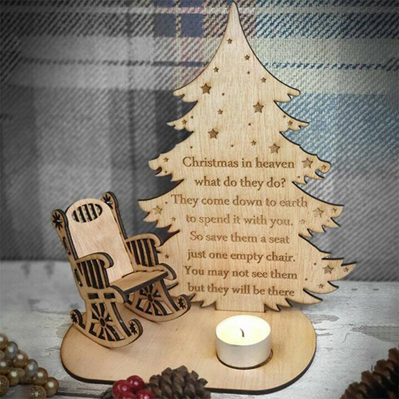 Christmas Wooden Candle Holder