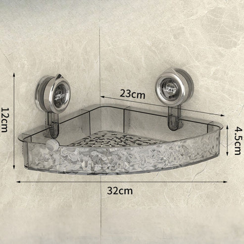 Suction cup corner shelf
