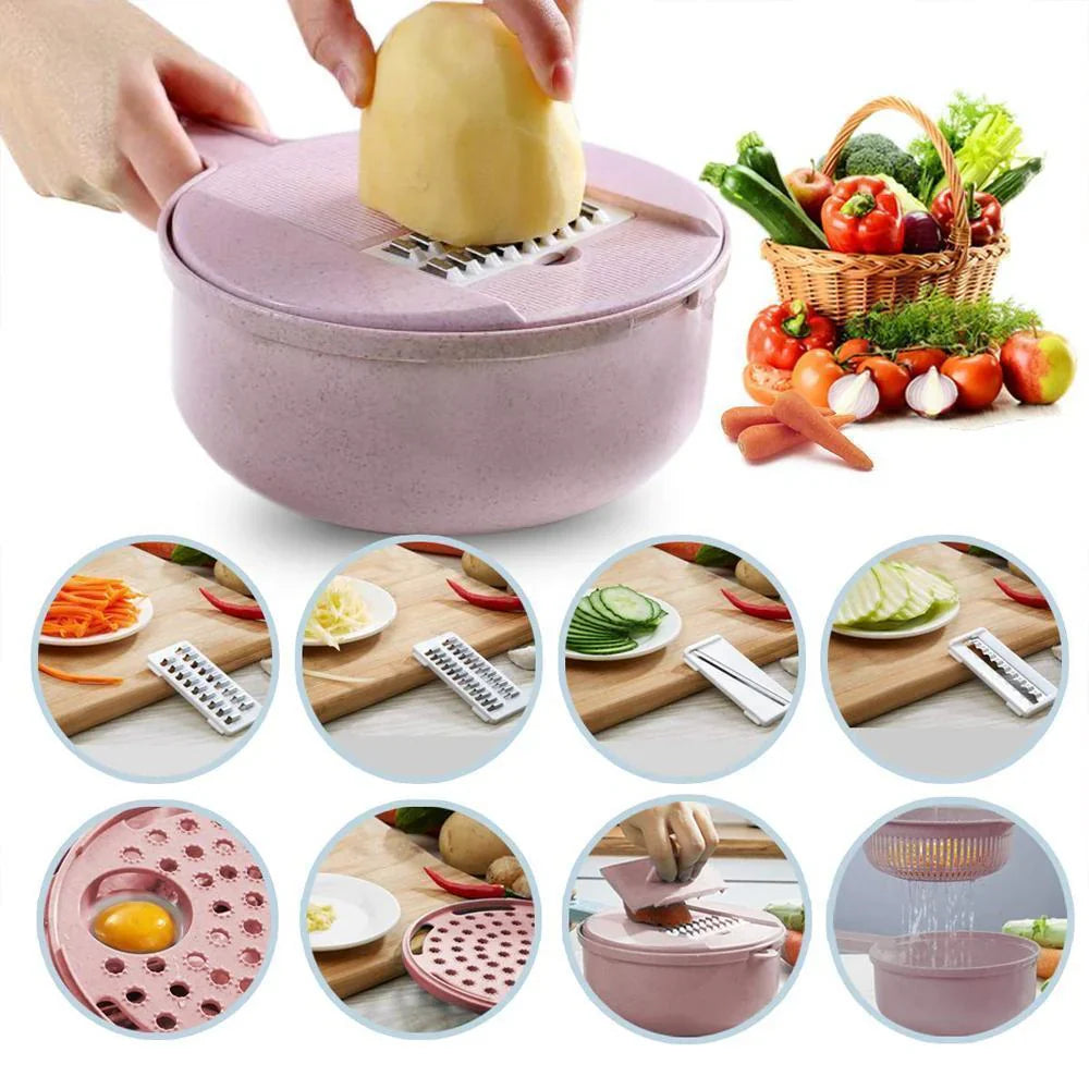 9 - In-1 Multifunctional Vegetable Cutter Set
