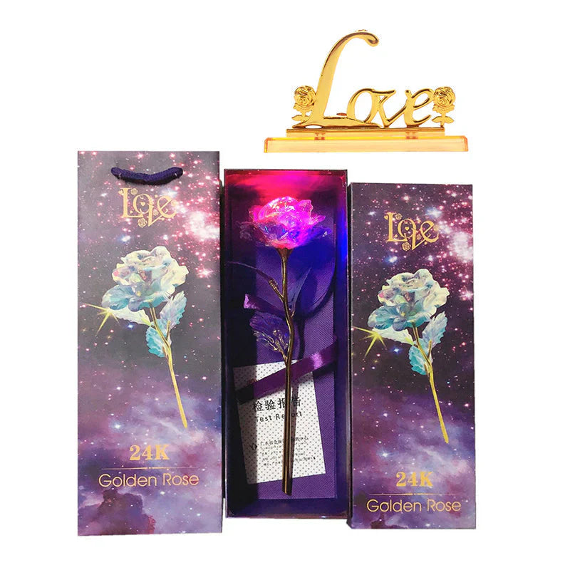 Colourful Galaxy Rose - an Eternal Sign of Love
