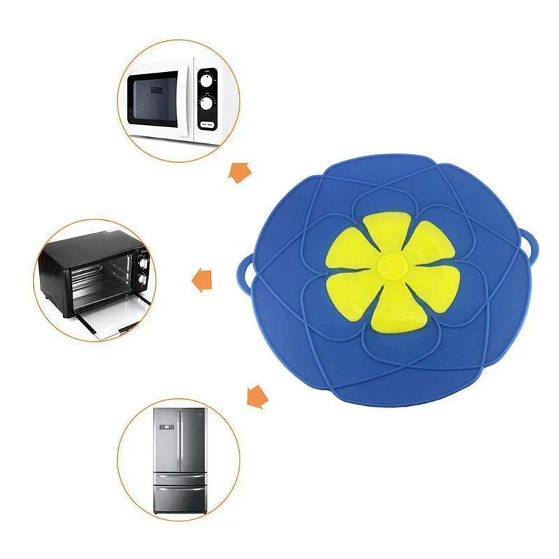 Flower - Shaped Silicone Overflow Protection - Perfect for Clean Cooking