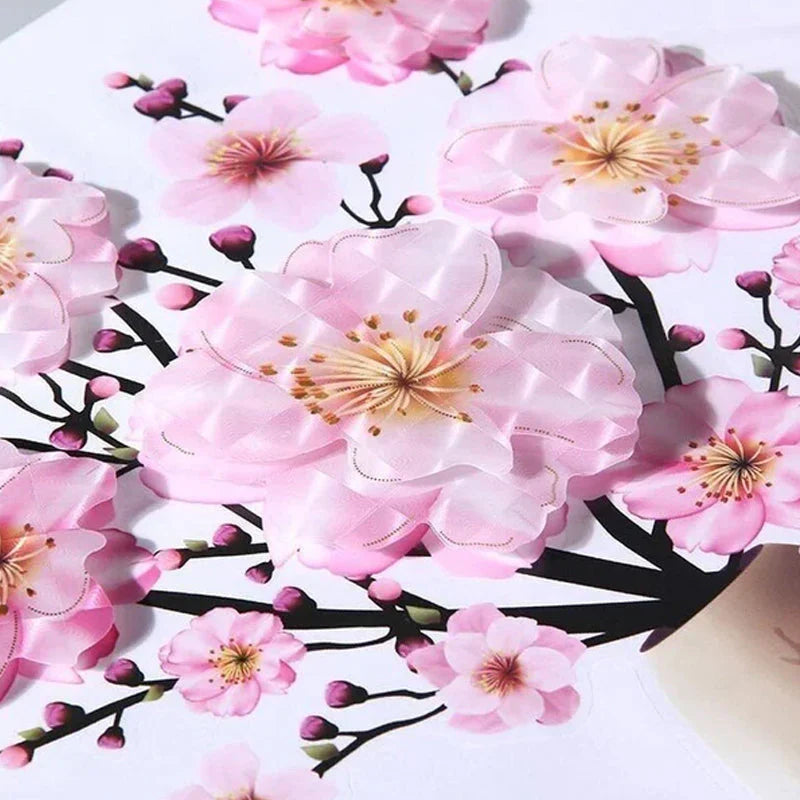 3d Flower Wall Tattoo Set - Diy Plant Vase