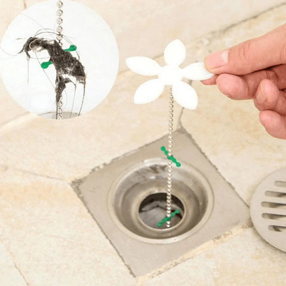 Hair Catcher Cleaning Chain, 5 - Piece