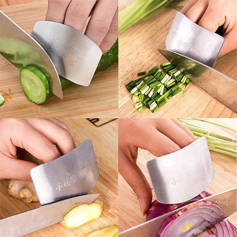 Stainless Steel Finger Guard for Safe Cutting