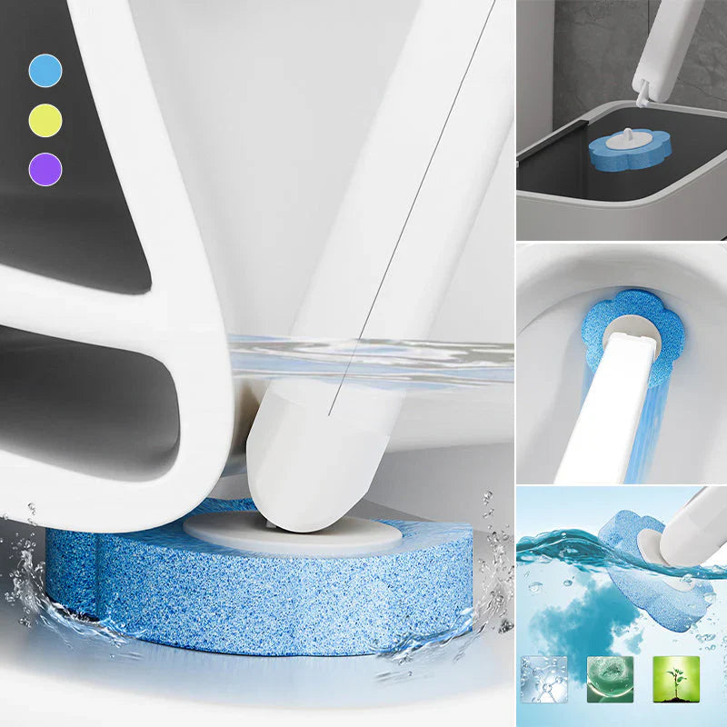 Disposable Toilet Brush with Refill Heads