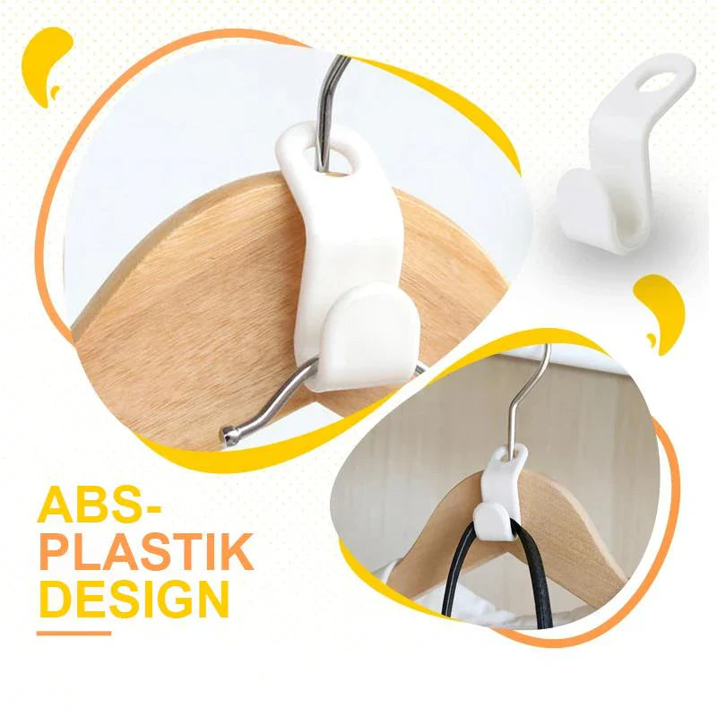 Clothes Hanger Connecting Hooks (Set of 6)