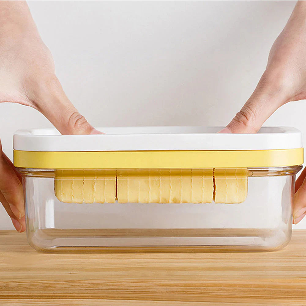 Butter Dish with Integrated Cutting System