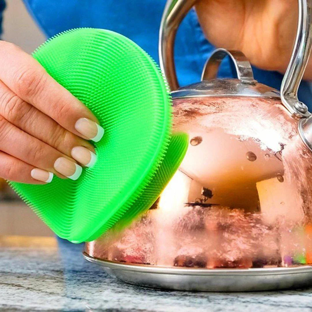 Environmentally Friendly Silicone Sponge, Antibacterial and Versatile, Set of 5