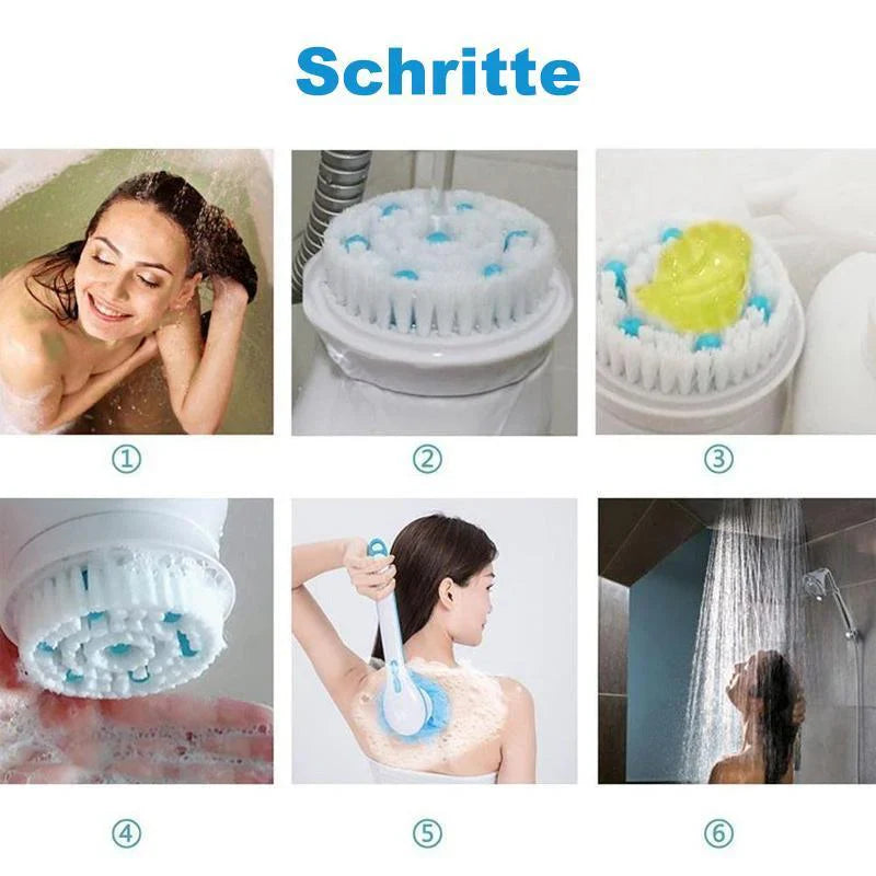 Electric Body Brush with 5 Attachments - Cleansing and Relaxation in One