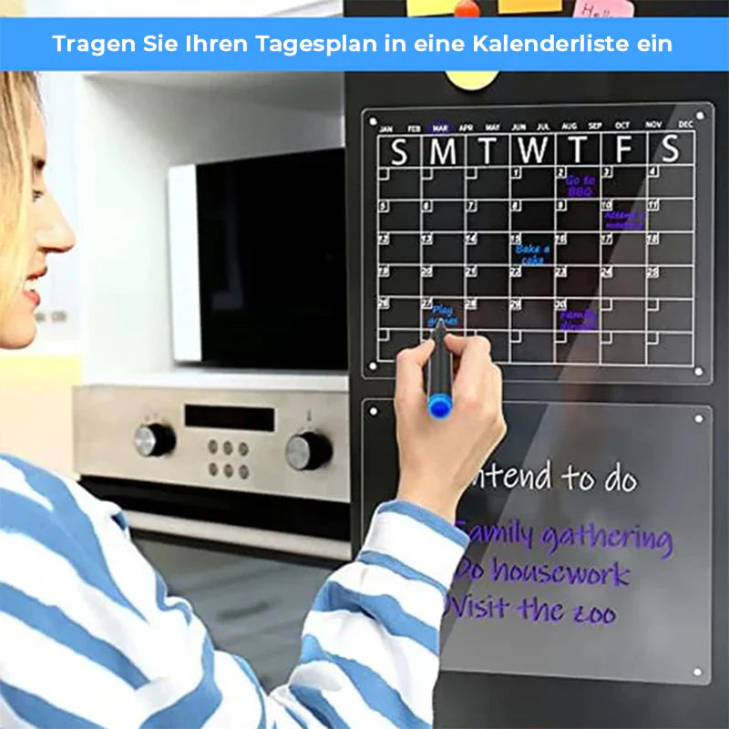 Magnetic Fridge Planner with Memo Set