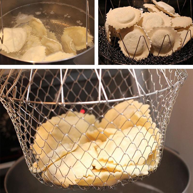 Foldable Stainless Steel Kitchen Strainer