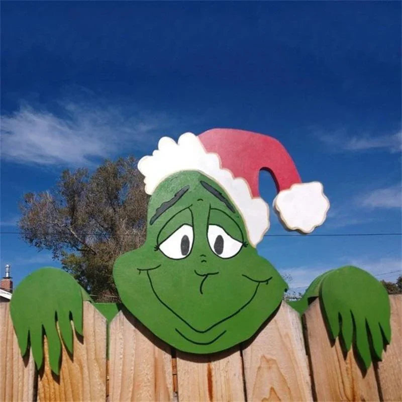 Festive Christmas Fence Decorations - Create Glamorous Accents in Your Garden