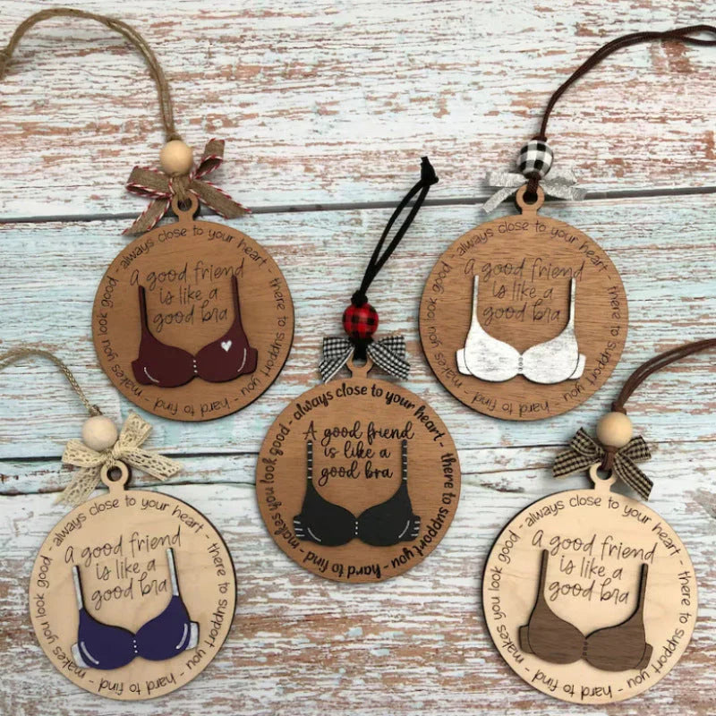 Christmas Fun - Fun Wooden Pendant for Festive Decorations