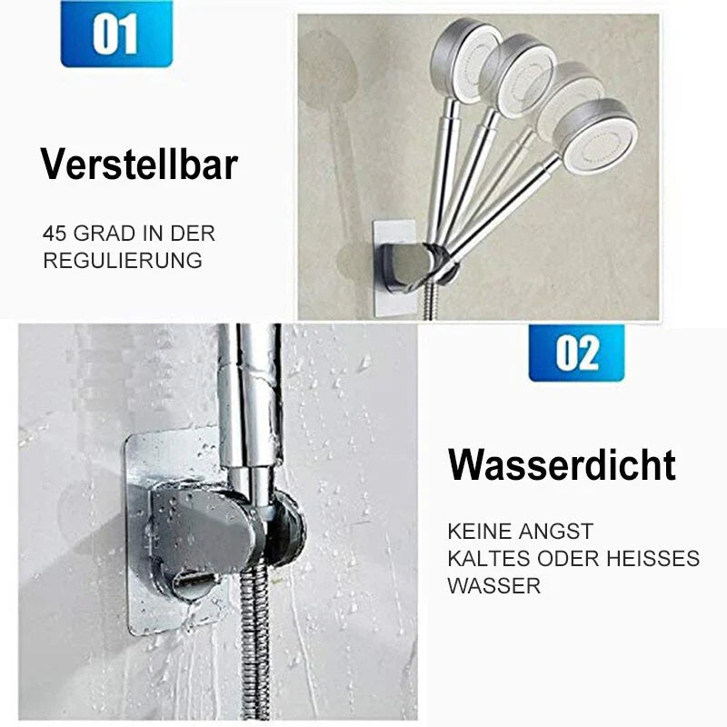 Self - Adhesive Shower Head Holder - No Drilling, Perfect Hold!