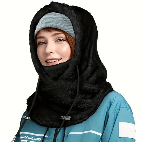 Fleece Outdoor Hood with Multiple Functions