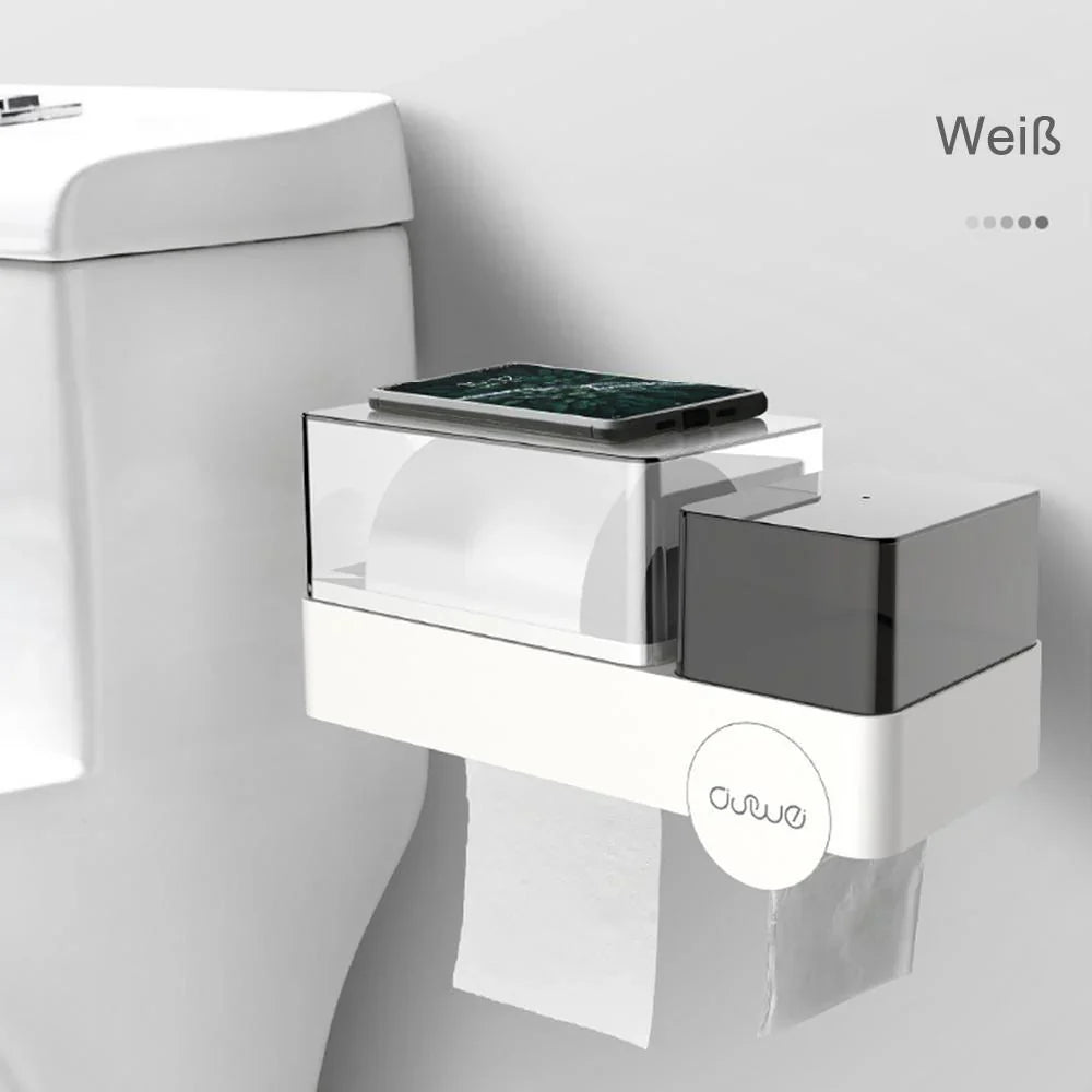 Wall - Mounted 3 - In-1 Bathroom Storage Box