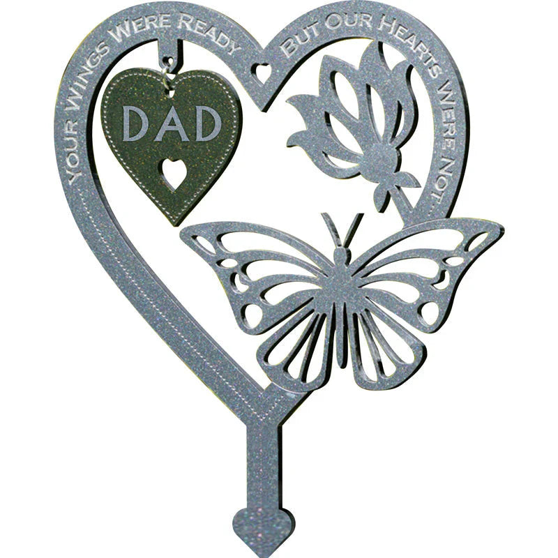 Memory Butterfly Decoration with Heart