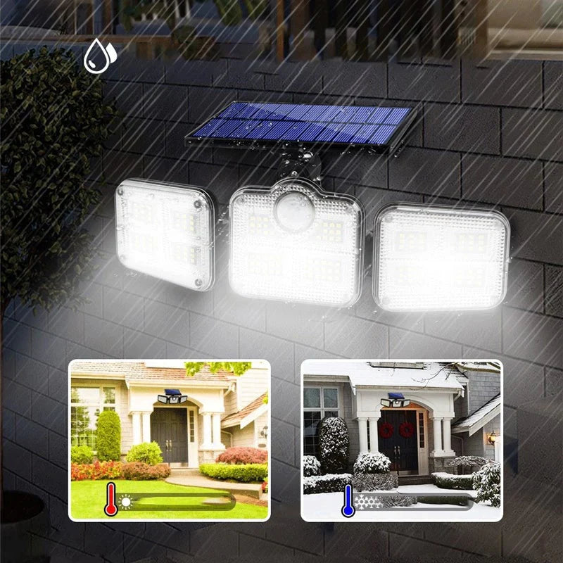 Solar Wall Light with Motion Detector and Remote Control