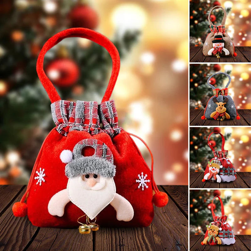 Christmas Gift Bags in Doll Style