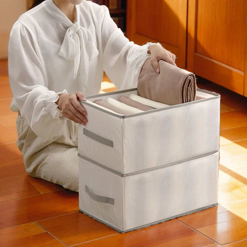 Foldable Storage Box with Compartments