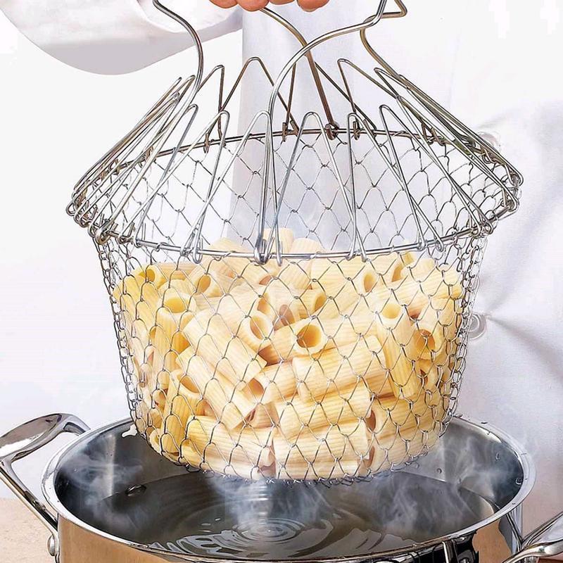 Foldable Stainless Steel Kitchen Strainer