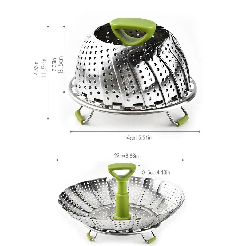 Folding Stainless Steel Steam Oven