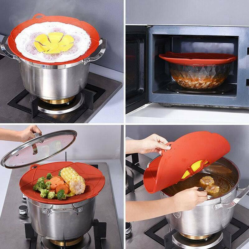 Flower - Shaped Silicone Overflow Protection - Perfect for Clean Cooking