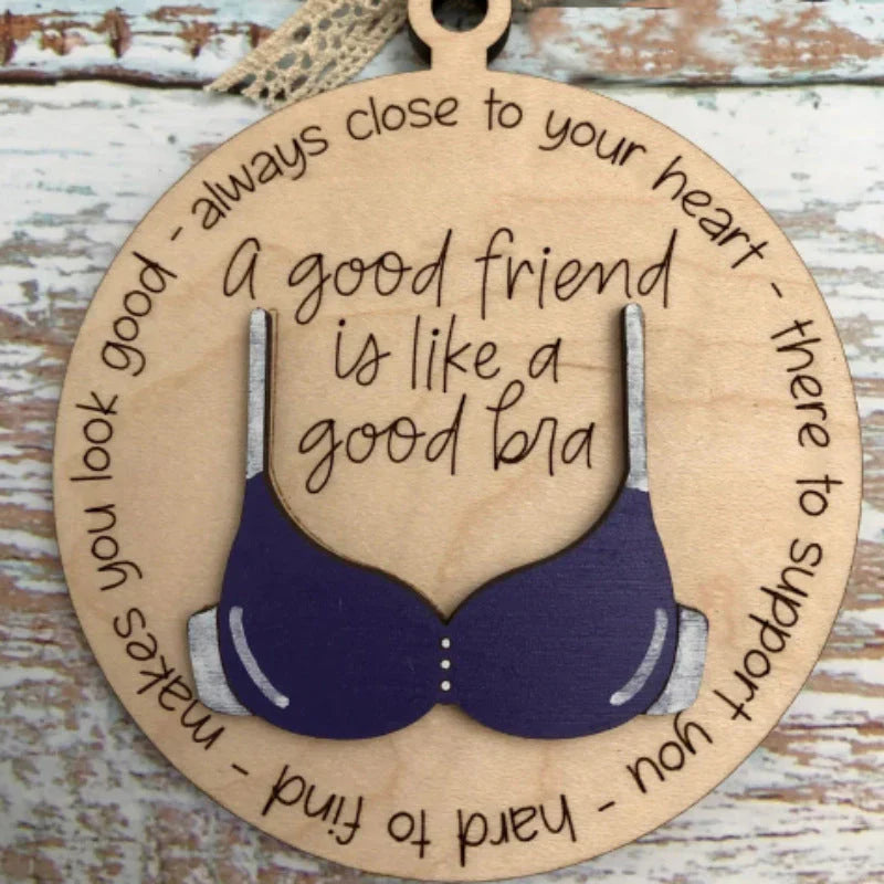 Christmas Fun - Fun Wooden Pendant for Festive Decorations