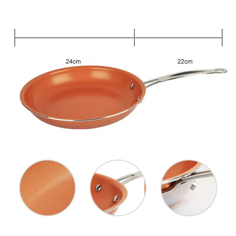 Round Non - Stick Pan for Healthy Cooking