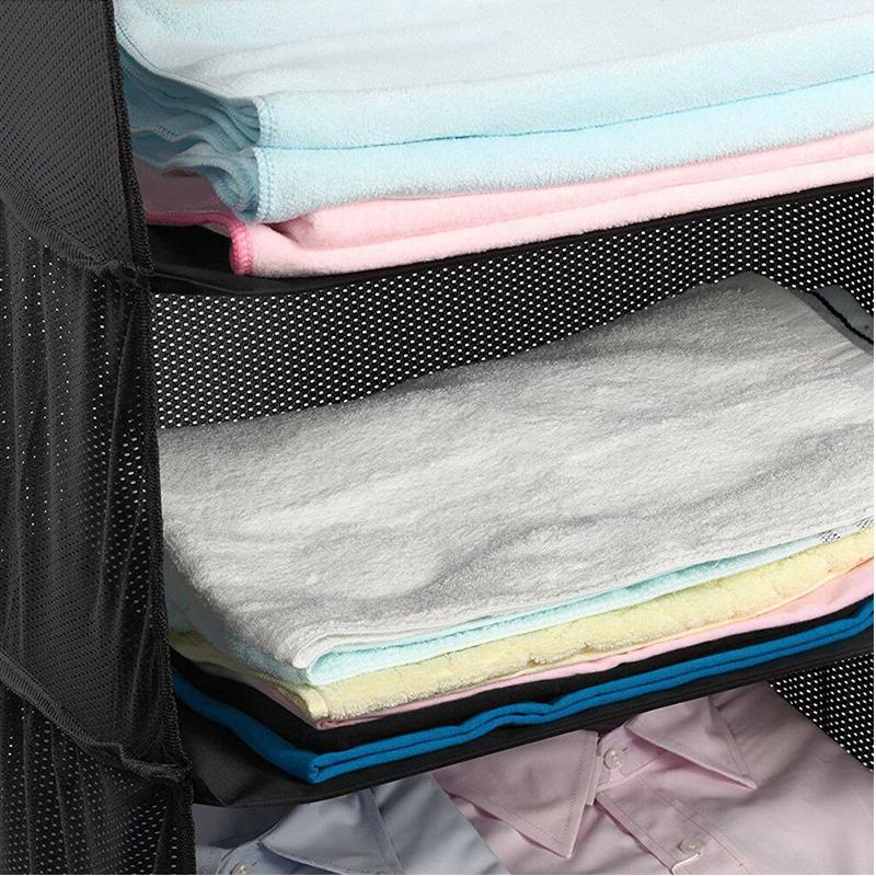 3 - In-1 Foldable Storage Bag with Hook - Versatile Wardrobe Organiser for Travelling and at Home