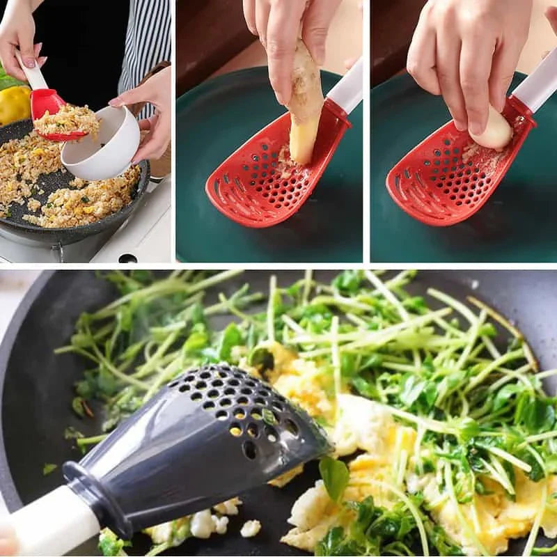 Multi - Functional Cooking Spoon with Sieve
