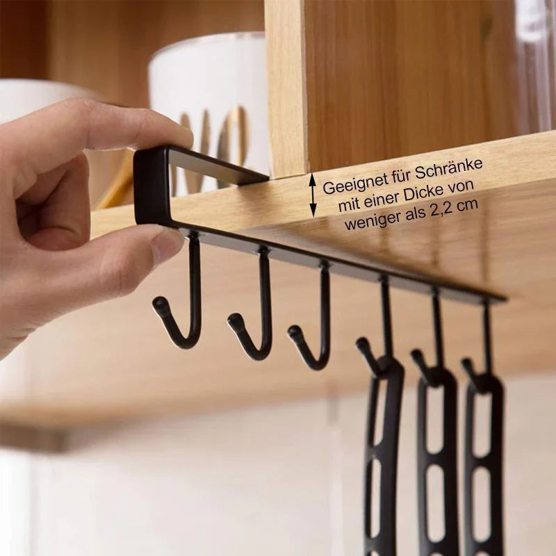 Space - Saving Hook Rack, 2 Pieces