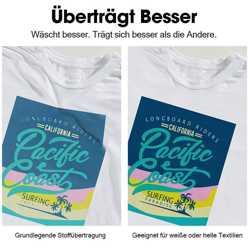 Textile Transfer Paper for Inkjet Printers - Ideal for Light - Coloured Fabrics