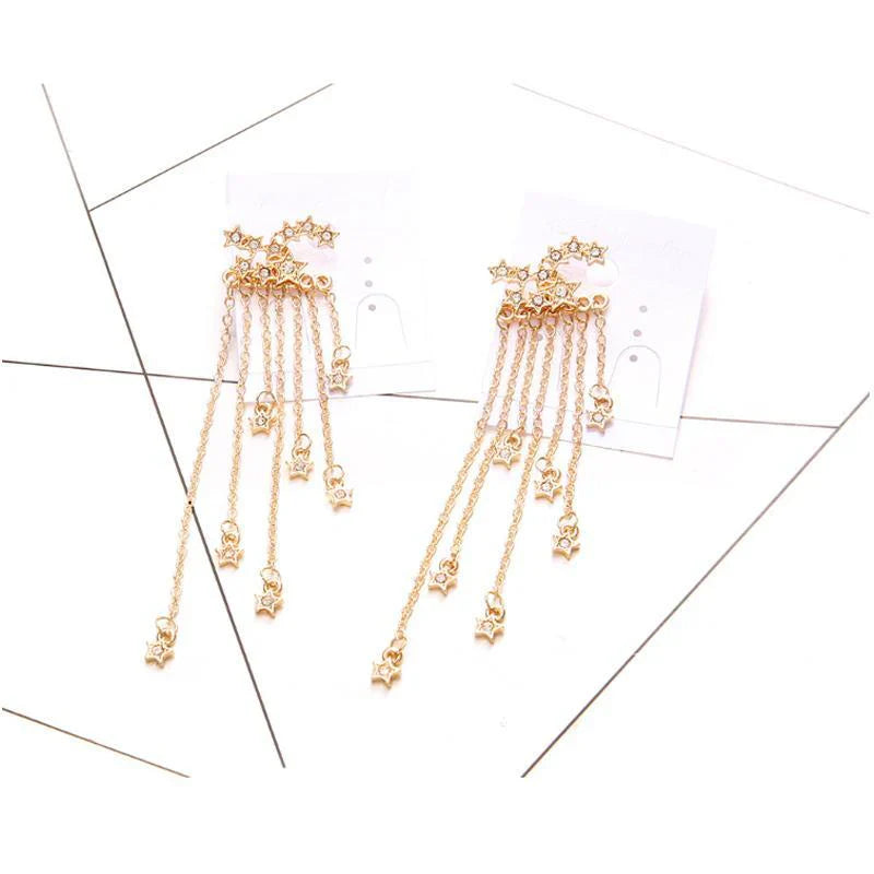 Bohemian Star Tassel Earrings