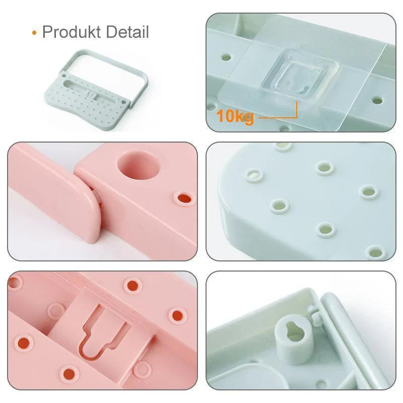 Wall Shelf for Shoes with Integrated Holder