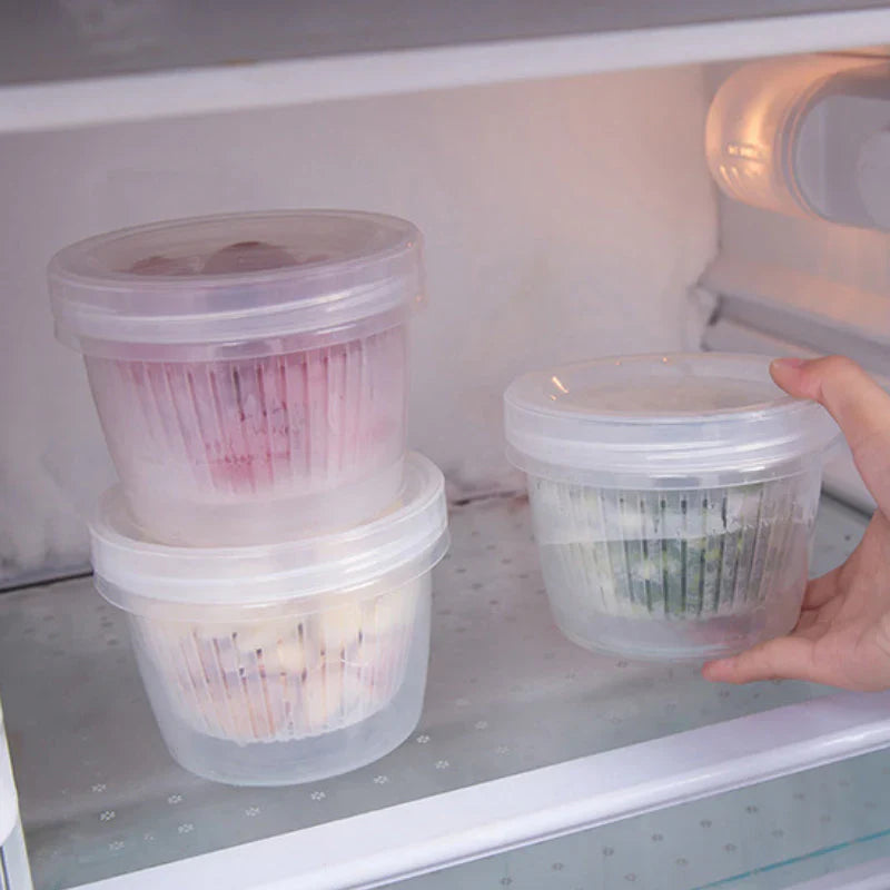 Fresh Storage Box with 4 Compartments - Perfect for Your Meals!
