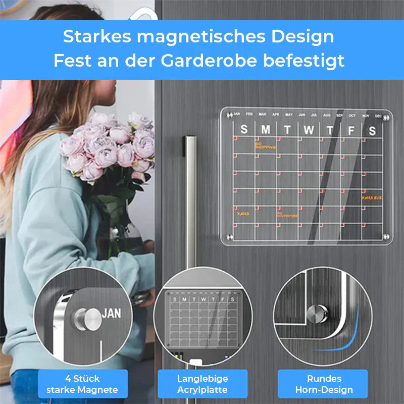 Magnetic Fridge Planner with Memo Set