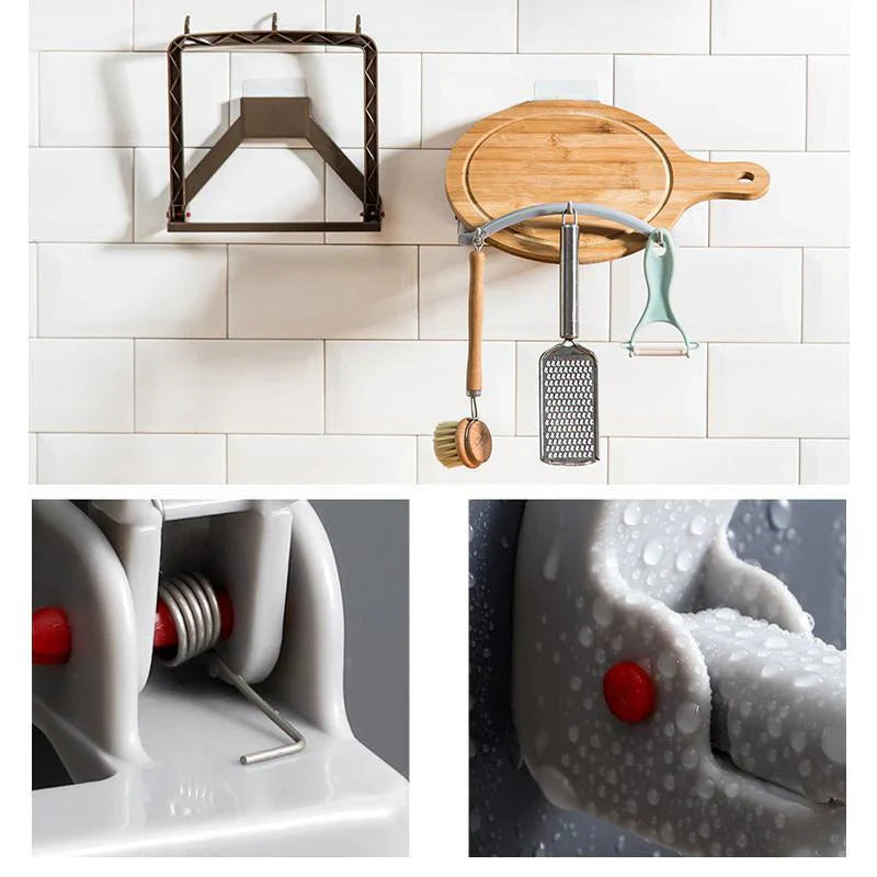 Flexible Bathroom Shelf with Rebound Function