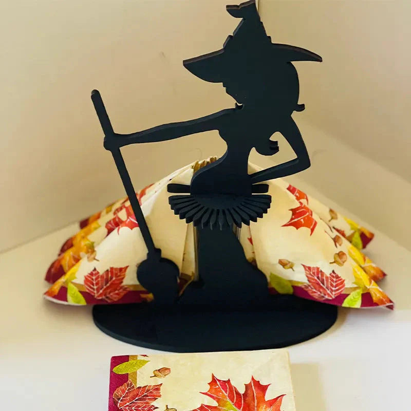 Witchcraft - Wooden Napkin Holder for Magical Table Decorations