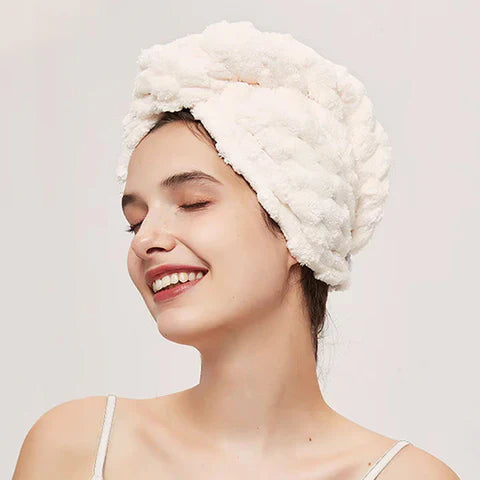 Microfibre Hair Drying Towel - Gentle & Fast Drying for Healthy Hair!