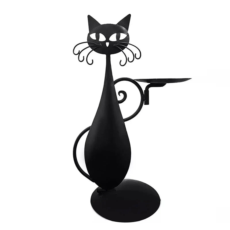 Mystical Cat Candle Holder