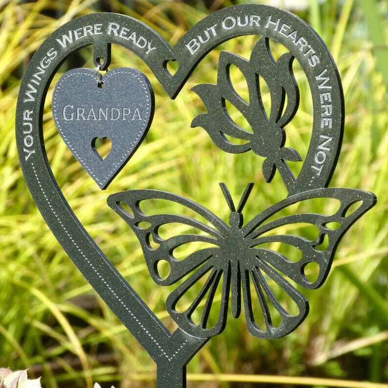 Memory Butterfly Decoration with Heart