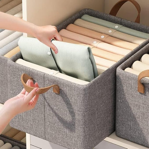 Foldable Storage Box with Handles