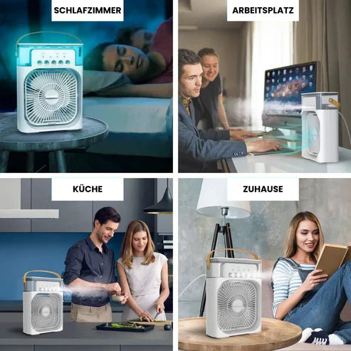 Compact Mini Cooler with Light and Timer