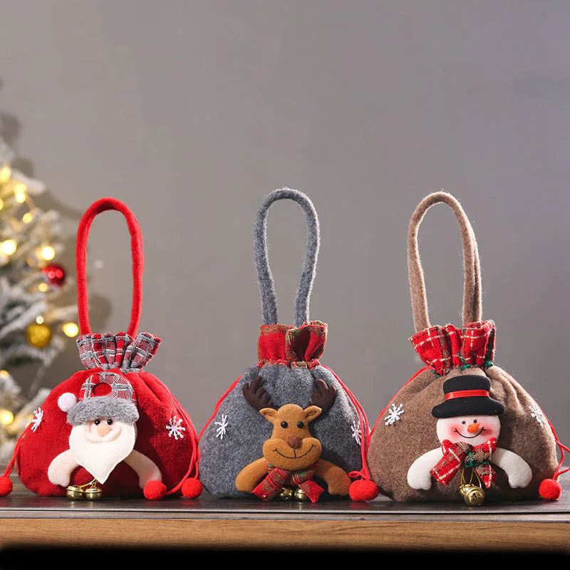 Christmas Gift Bags in Doll Style