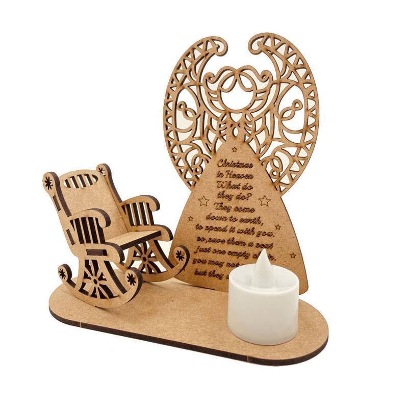 Christmas Wooden Candle Holder
