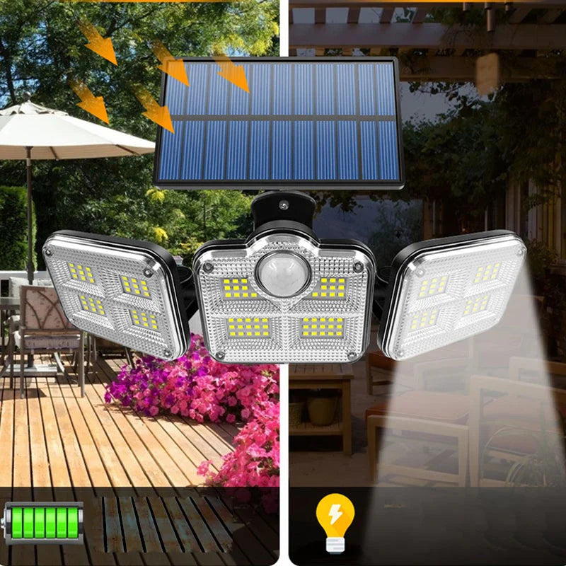 Solar Wall Light with Motion Detector and Remote Control