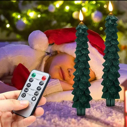 Festive Led Fir Candles