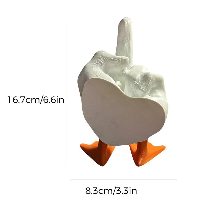 Cheerful Duck Figure for the Garden
