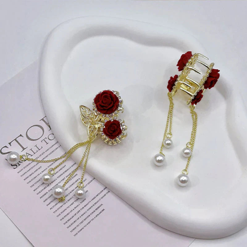 Elegant Hair Clip with Tassel